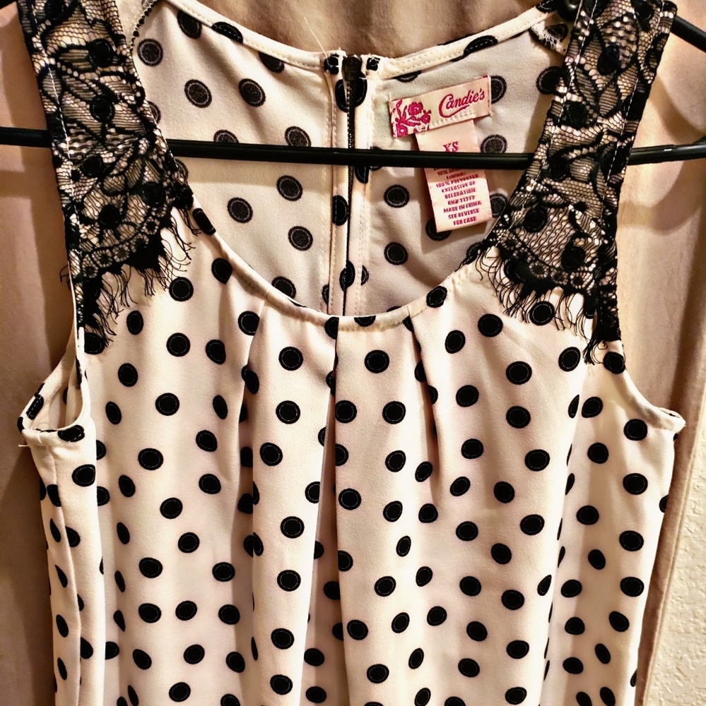 Polkadot lacey shirt